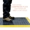 Safe-Flex Antifatigue Mat, 44 inch L x 44 inch W, Black Tiles / Yellow Border ESDA1BZ1 - alternate 5